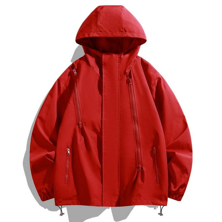 Solid color windbreaker top