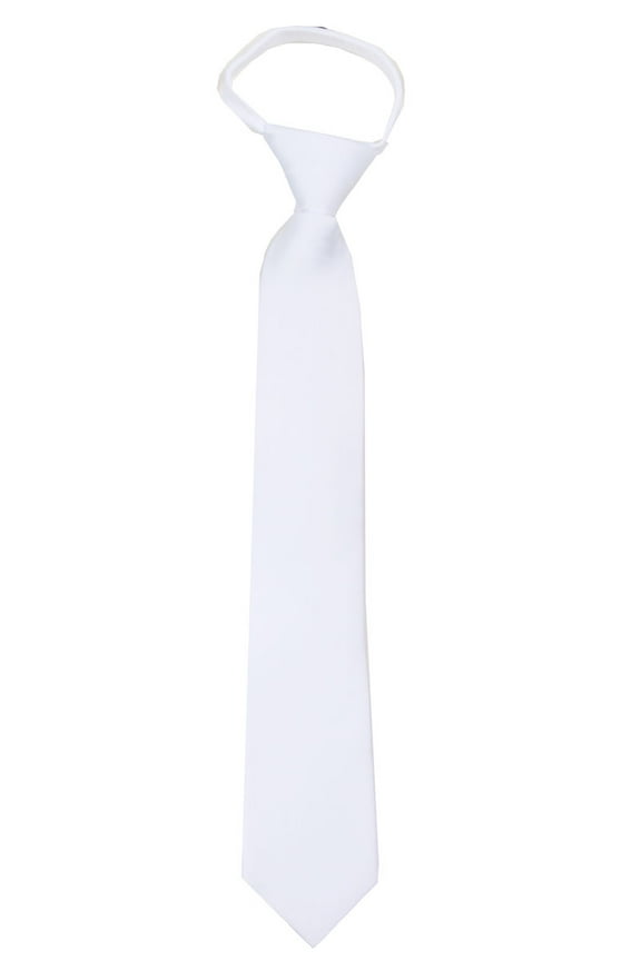 Men's Solid Color XL Extra Long Zipper Big & Tall Necktie Ties - Many Colors Available