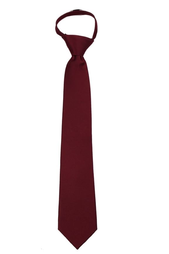 Men's Solid Color XL Extra Long Zipper Big & Tall Necktie Ties - Many Colors Available