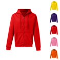 thumbnail image 1 of Men's Solid Color Zip Up Hoodie Sweatshirt with Front Pockets Long Sleeve Crewneck Casual Athletic Jacket, 1 of 3