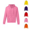 thumbnail image 1 of Men's Solid Color Zip Up Hoodie Sweatshirt with Front Pockets Long Sleeve Crewneck Casual Athletic Jacket, 1 of 3