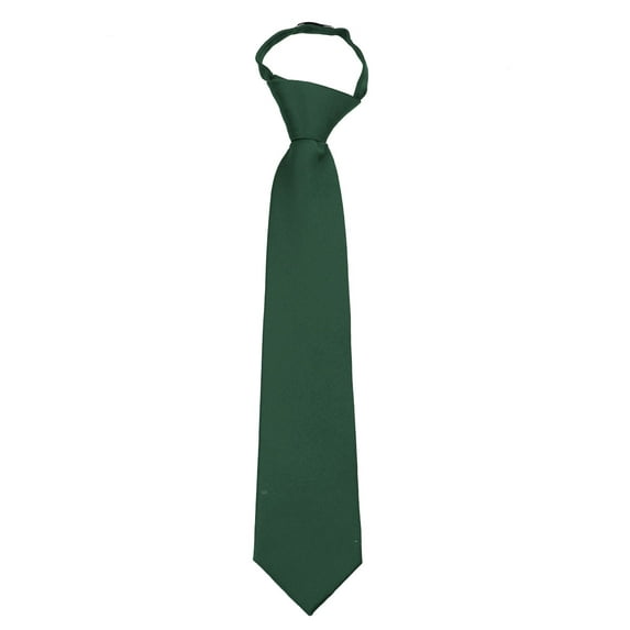 Men's Solid Color Zipper Necktie Ties - Many Colors Available