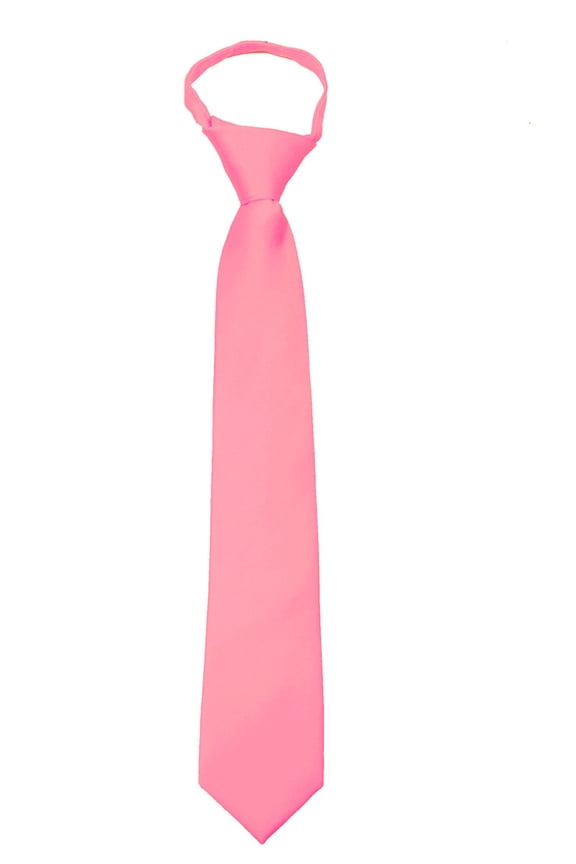 Men's Solid Color Zipper Necktie Ties - Many Colors Available