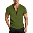 thumbnail image 1 of Men's Solid Colour Athleisure Style Slim Fit V Neck Short Sleeve T Shirt Oversized T Shirts for Men Big And Tall Shirt Nightshirts for Men Small T Shirts for Men Mens Size Medium Shirts Size Small, 1 of 7