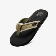Men's Solid Colour Lightweight Flip Flops, Comfy Non Slip Casual EVA Sole Thong Sandals For Men's Outdoor Activities, Summer