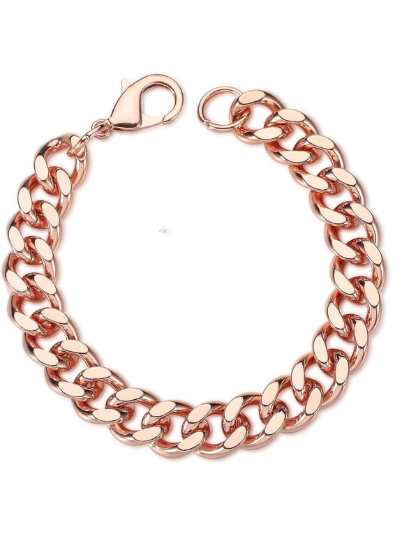 Men's Solid Copper Bracelet Valentine's Day Jewellery 9 inch Men's Solid Copper Link Bracelet Jewellery Gifts