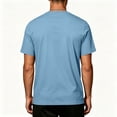 thumbnail image 1 of Men's Solid Crew Neck Short Sleeve T-Shirt, Regular Fit Lightweight Casual Basic Summer Top M, 1 of 5