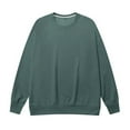 thumbnail image 1 of Men's Solid Crewneck Sweatshirt Casual Pullover Top Men Casual Long Sleeve Sports Fitness Pullover Waffle Sweatshirt, 1 of 6