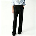 thumbnail image 1 of Men's Solid Formal Suit Pants Classic Cuffed Hem Adjustable Stretch Waist S-XL, 1 of 8