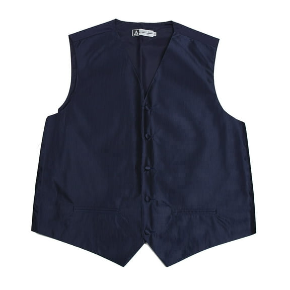 Men's Solid Formal Vest Navy for Tuxedo and Suit