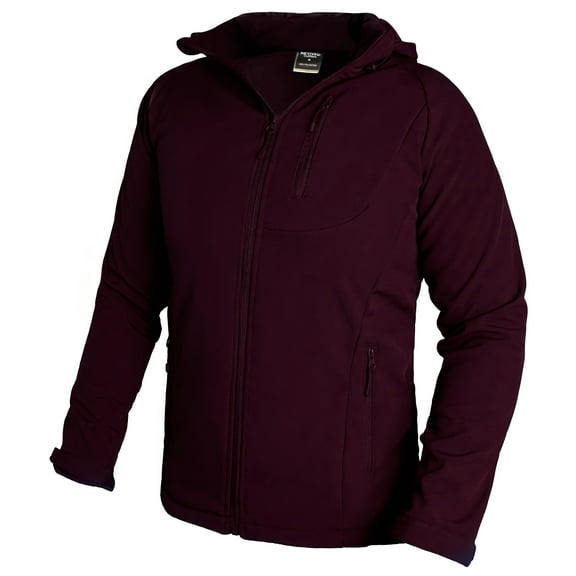 Men's Solid Hooded Apex Zippered Jacket Waterproof Snow Breathable Warm Coat