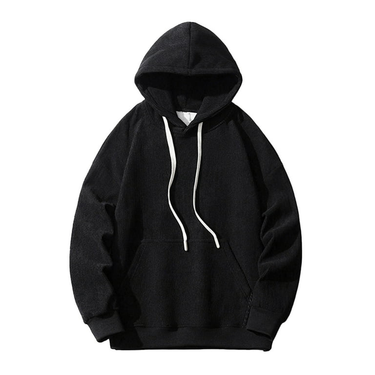 Thick black pullover hoodie shop