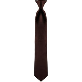 Chocolate Solid Satin Kids Cravat Chocolate Solid Satin Kids Cravat