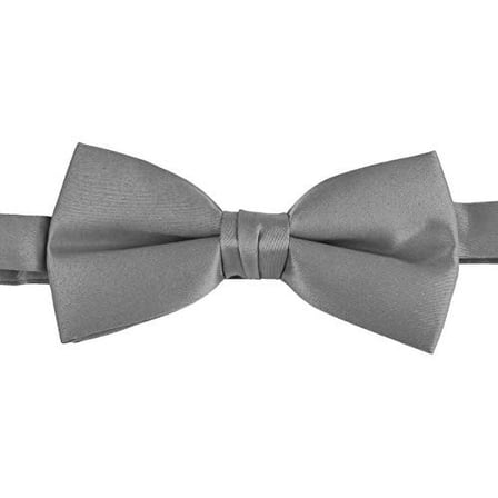 Men's Solid Poly Satin Adjustable Bow Ties - Pre Knotted Bow Ties