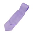 thumbnail image 1 of Men's Solid Satin Neck Tie and Hankie Set in Lavender, 1 of 1