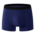 thumbnail image 1 of Men's Solid Sports Boxer Briefs Seamless Breathable Underwear Elastic Waist Casual Underpants, 1 of 8