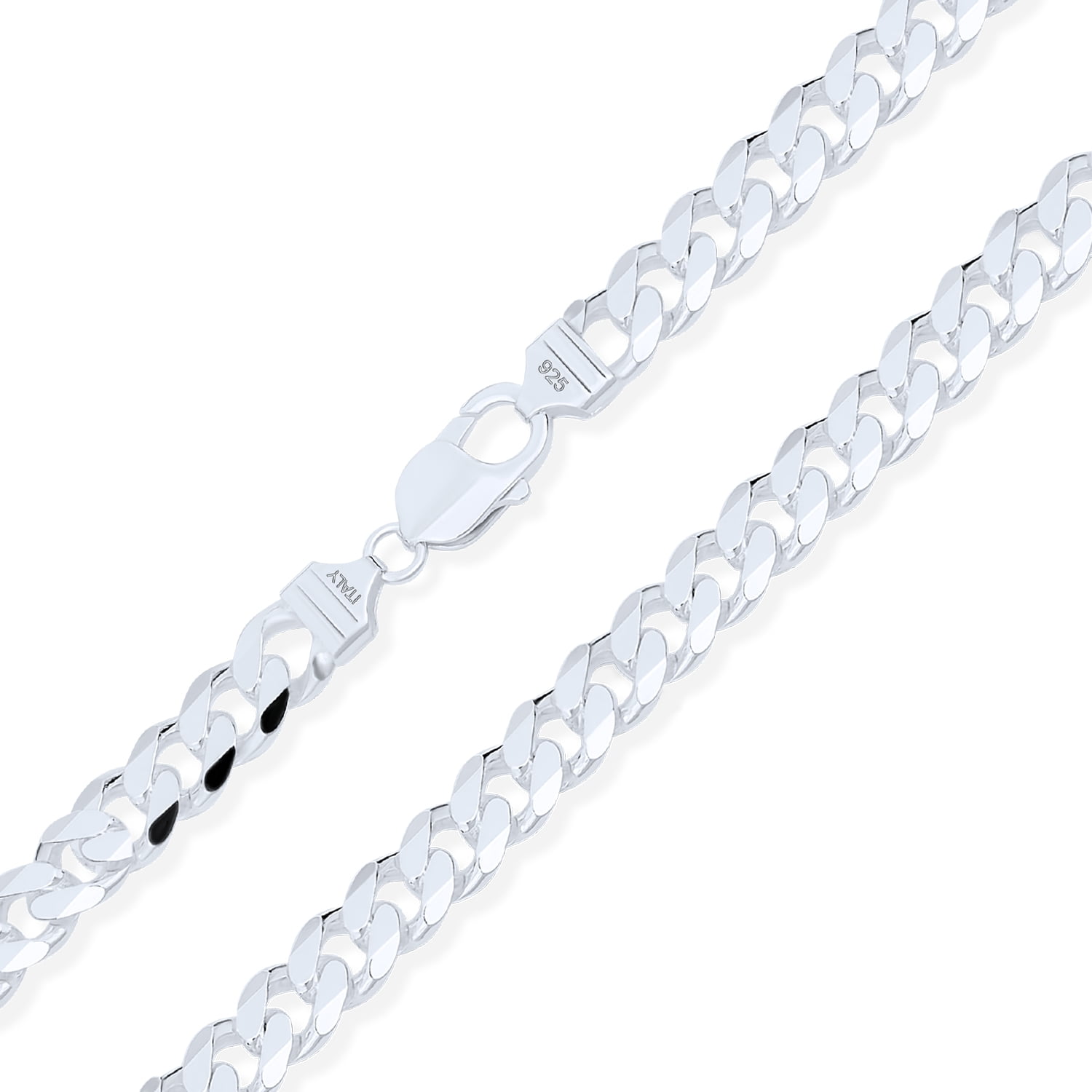 Sterling Silver Cuban Curb Chain Necklace 4mm (Gauge 120). Available in 5 Lengths.