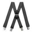 thumbnail image 1 of Men's Solid Suspender Heavy Duty 1.5 Inch High Elasticity and Strong Clip Adjustable Work Suspenders, 1 of 3