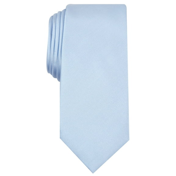 Men's Solid Texture Slim Tie Powder ONE SIZE