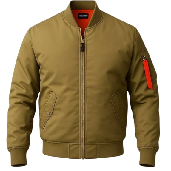 Men's Solid Thick Heavy Orginal Bomber Casual Jacket Fall Winter Weather