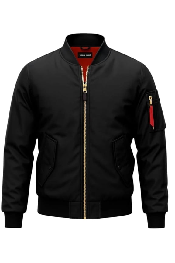 Men's Solid Thick Heavy Orginal Bomber Casual Jacket Fall Winter Weather