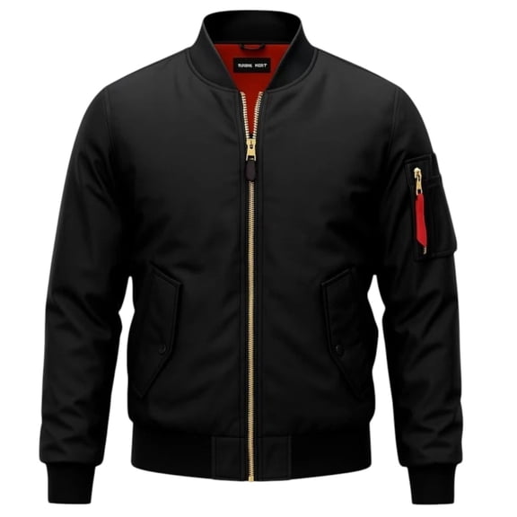 Men's Solid Thick Heavy Orginal Bomber Casual Jacket Fall Winter Weather
