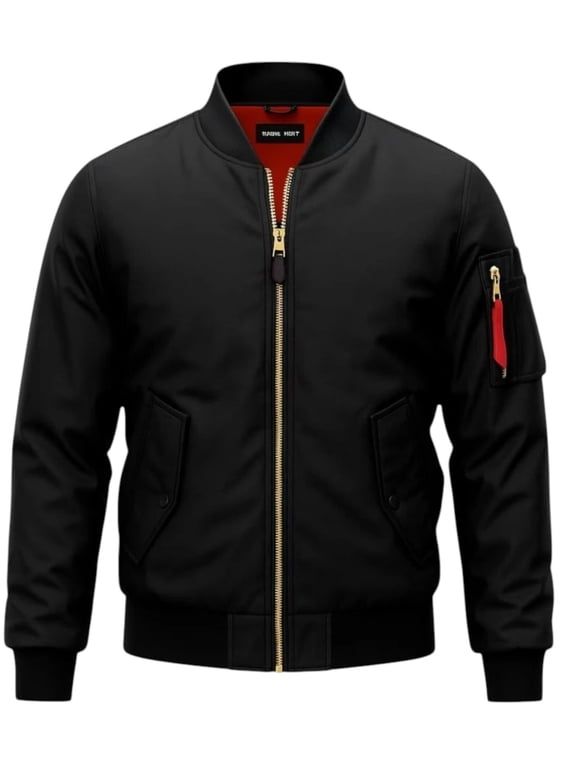 Men's Solid Thick Heavy Orginal Bomber Casual Jacket Fall Winter Weather