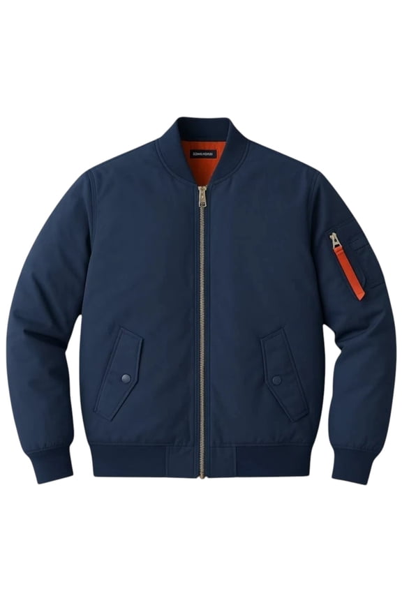 Men's Solid Thick Heavy Orginal Bomber Casual Jacket Fall Winter Weather