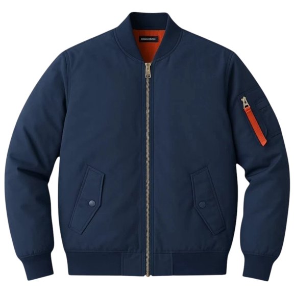 Men's Solid Thick Heavy Orginal Bomber Casual Jacket Fall Winter Weather