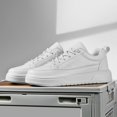 thumbnail image 1 of Men's Solid Trendy Low Top Skate Shoes - Non Slip Comfy Soft Sole Sneakers - All Seasons Outdoor Walking Traveling Business Trip, 1 of 9