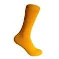 thumbnail image 1 of Men's Solid Yellow Color Dress Casual Socks, 1 of 1