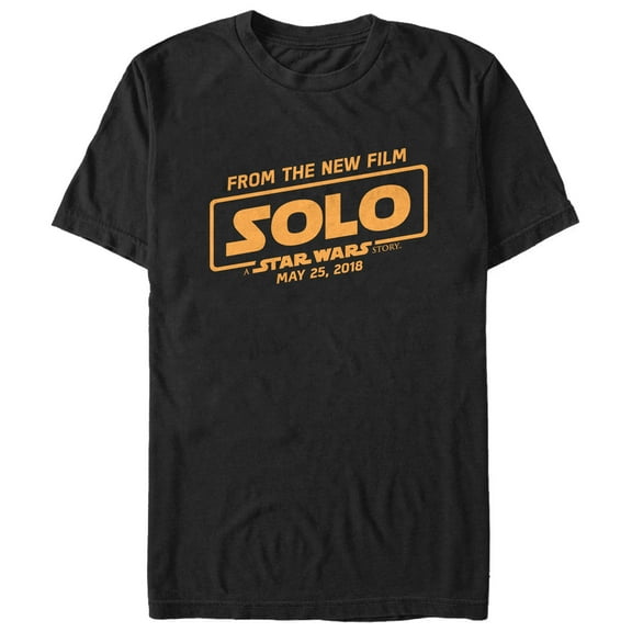 Men's Solo: A Star Wars Story From New Film Logo  Graphic Tee Black Small