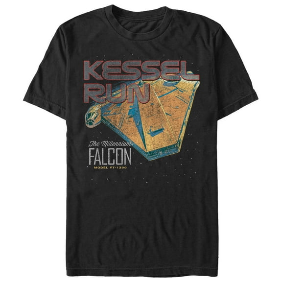 Men's Solo: A Star Wars Story Kessel Run  Graphic Tee Black 3X Large