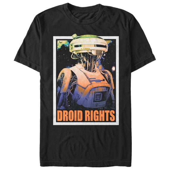 Men's Solo: A Star Wars Story L3-37 Droid Rights Graphic Tee Black 3X Large