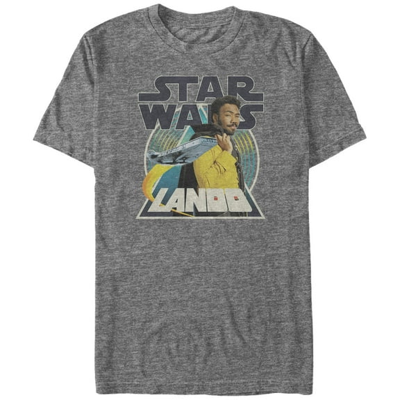 Men's Solo: A Star Wars Story Lando Pose  Graphic Tee Athletic Heather 5X Large