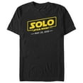 thumbnail image 1 of Men's Solo: A Star Wars Story Logo Scrawl  Graphic Tee Black Medium, 1 of 4