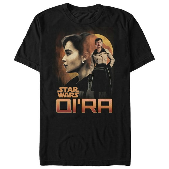 Men's Solo: A Star Wars Story Qi'ra Sunset  Graphic Tee Black Medium