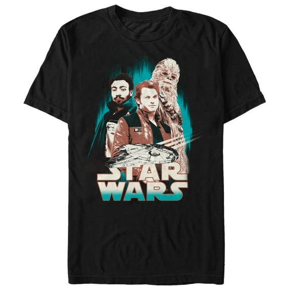 Men's Solo: A Star Wars Story Smuggler Trio Graphic Tee Black Small