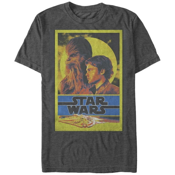 Men's Solo: A Star Wars Story Sunset Frame Graphic Tee Charcoal Heather 4X Large
