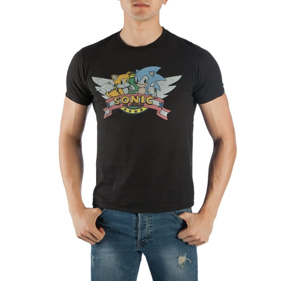 Men's Sonic The Hedgehog Shirt-Medium