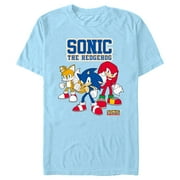 Men's Sonic the Hedgehog Action Pose Trio Graphic T-Shirt