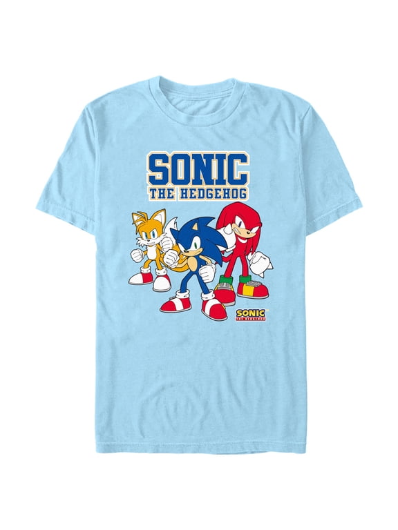 Men's Sonic the Hedgehog Action Pose Trio Graphic T-Shirt