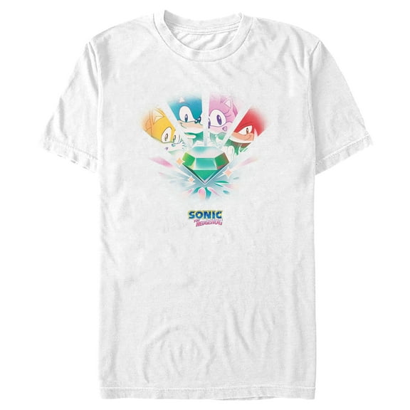 Men's Sonic the Hedgehog Chaos Emeralds Squad  Graphic T-Shirt