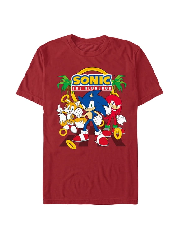 Men's Sonic the Hedgehog Classic Trio Pose Graphic T-Shirt