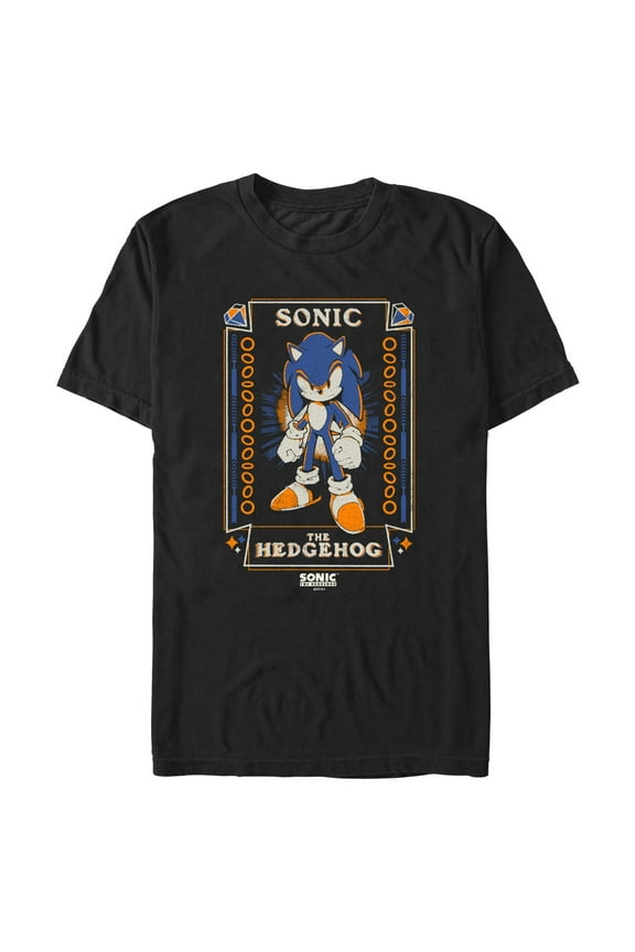 Men's Sonic the Hedgehog Distressed Poster  Graphic T-Shirt