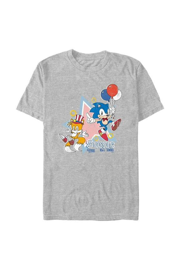Men's Sonic the Hedgehog Friends Est 1991 Graphic T-Shirt