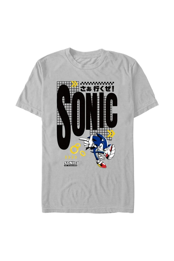 Men's Sonic the Hedgehog Grid Character Graphic T-Shirt