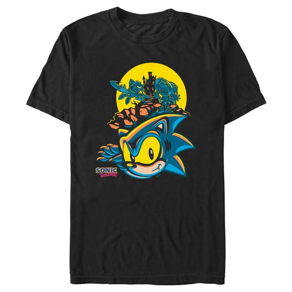 Men's Sonic the Hedgehog Halloween Haunted House  Graphic T-Shirt