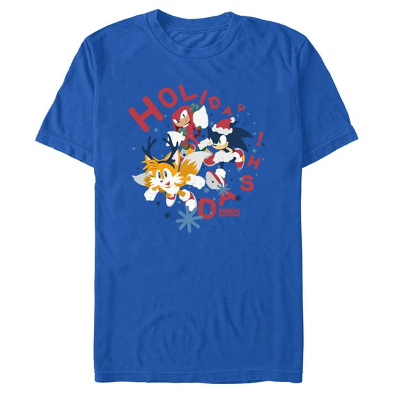 Men's Sonic the Hedgehog Holiday Dash Trio Graphic T-Shirt
