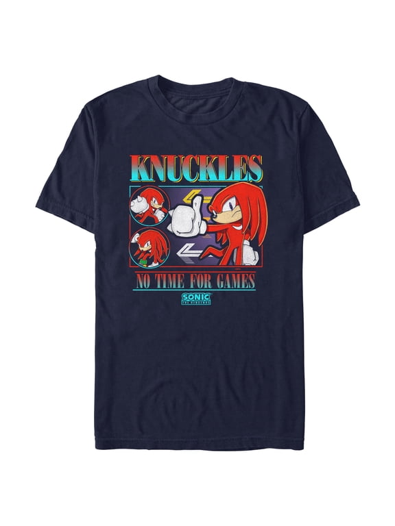 Men's Sonic the Hedgehog Knuckles No Time for Games Graphic T-Shirt